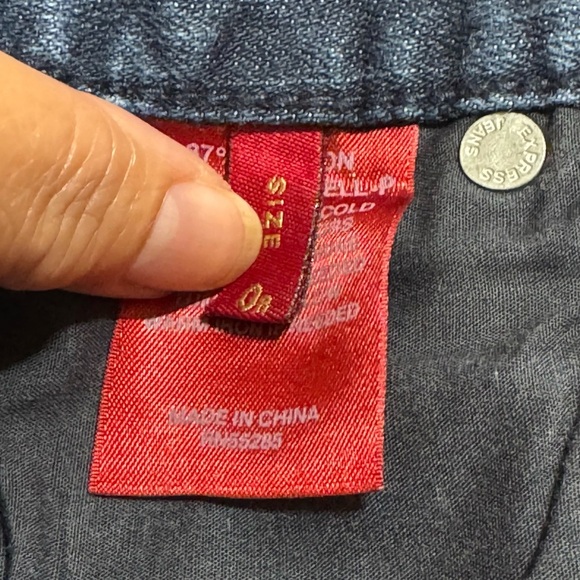 EXPRESS STELLA boot cut Women’s dark wash Blue Jeans Y2K fashion Low rise 0R GuC - Picture 5 of 14